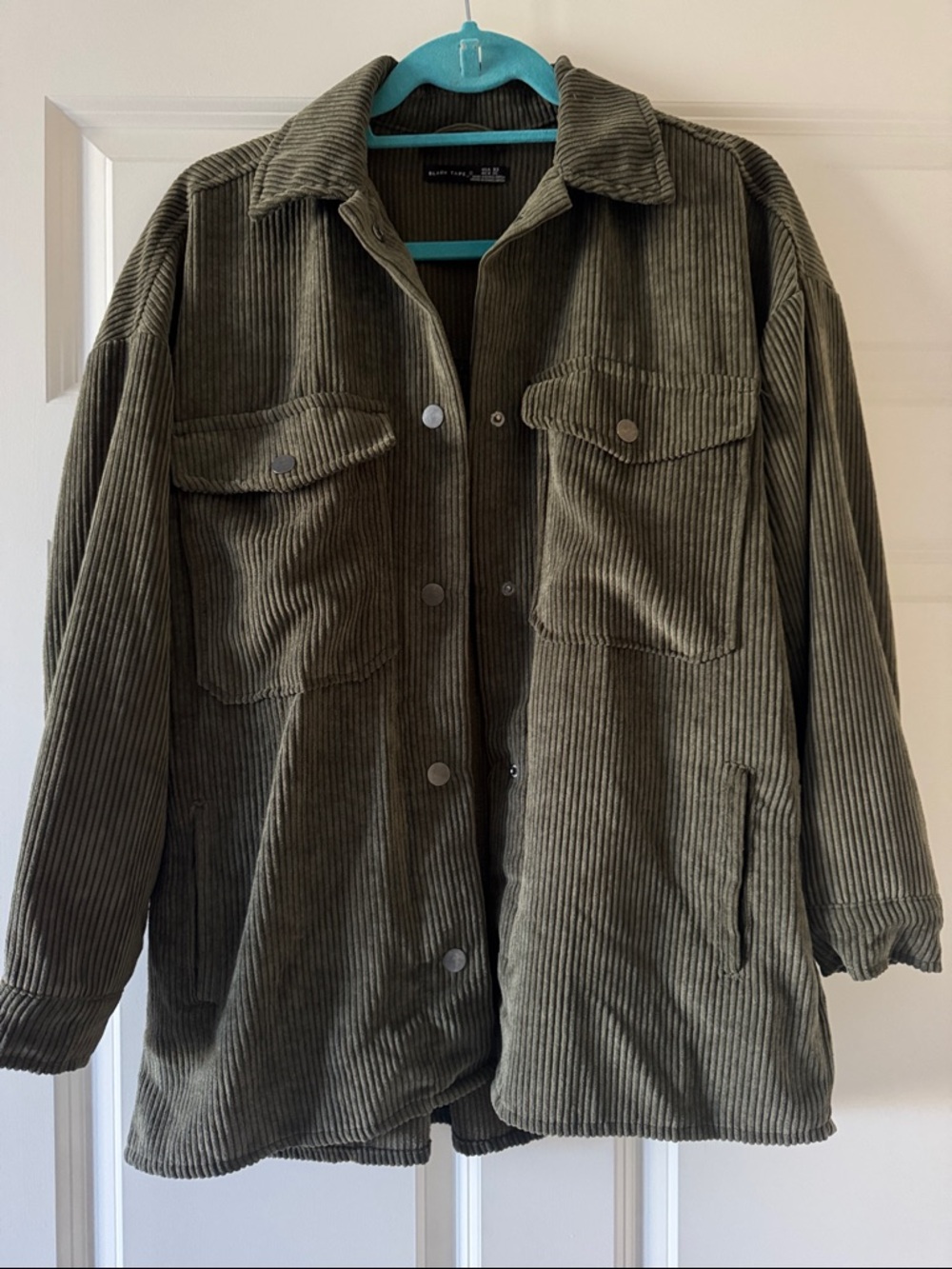 Black Tape_ Brown Ribbed Corduroy Jacket